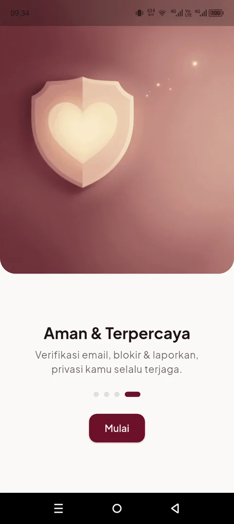 Tampilan aplikasi: 3. Terhubung dengan Aman
